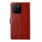 For Honor X5b 4G / X5b Plus 4G Y-shaped Pattern Flip Leather Phone Case(Brown) - 3