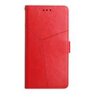 For Honor X9c Smart Y-shaped Pattern Flip Leather Phone Case(Red) - 2