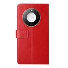 For Honor X9c Smart Y-shaped Pattern Flip Leather Phone Case(Red) - 3