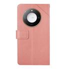 For Honor X9c Smart Y-shaped Pattern Flip Leather Phone Case(Pink) - 3