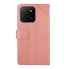 For Honor X8c 4G Y-shaped Pattern Flip Leather Phone Case(Pink) - 3