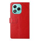 For Honor 400 Lite Y-shaped Pattern Flip Leather Phone Case(Red) - 3