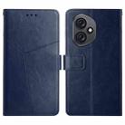 For Honor 400 Global 156.5mm Y-shaped Pattern Flip Leather Phone Case(Blue) - 1
