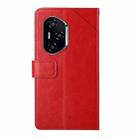 For Honor 400 Pro Global 160.8mm Y-shaped Pattern Flip Leather Phone Case(Red) - 3