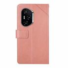 For Honor 400 Pro Global 160.8mm Y-shaped Pattern Flip Leather Phone Case(Pink) - 3