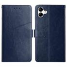 For Samsung Galaxy A05 Y-shaped Pattern Flip Leather Phone Case(Blue) - 1