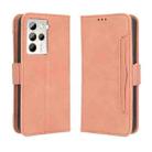 For HTC U23 / U23 Pro Skin Feel Calf Texture Card Slots Leather Phone Case(Pink) - 2