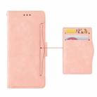 For HTC U23 / U23 Pro Skin Feel Calf Texture Card Slots Leather Phone Case(Pink) - 3