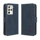 For HTC U23 / U23 Pro Skin Feel Calf Texture Card Slots Leather Phone Case(Blue) - 2