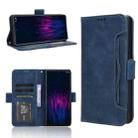 For HTC U24 Pro Skin Feel Calf Texture Card Slots Leather Phone Case(Blue) - 1