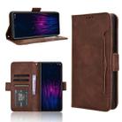 For HTC U24 Pro Skin Feel Calf Texture Card Slots Leather Phone Case(Brown) - 1