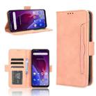 For Cubot P60 Skin Feel Calf Texture Card Slots Leather Phone Case(Pink) - 1