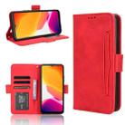 For Cubot Note 21 Skin Feel Calf Texture Card Slots Leather Phone Case(Red) - 1