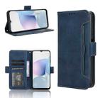 For Cubot Note 50 Skin Feel Calf Texture Card Slots Leather Phone Case(Blue) - 1