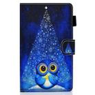 For Samsung Galaxy Tab A 8.0 2019 / T290 Colored Drawing Stitching Horizontal Flip Leather Case with Holder & Card Slots(Night Sky Owl) - 2