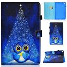For Samsung Galaxy Tab A 10.1 2019 / T510 Colored Drawing Stitching Horizontal Flip Leather Case with Holder & Card Slots(Night Sky Owl) - 1