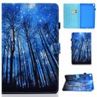 For Samsung Galaxy Tab A 10.1 2019 / T510 Colored Drawing Stitching Horizontal Flip Leather Case with Holder & Card Slots(Forest) - 1