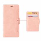 For Blackview A53 / A53 Pro Skin Feel Calf Texture Card Slots Leather Phone Case(Pink) - 3
