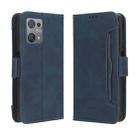 For Blackview Oscal C30 / C30 Pro Skin Feel Calf Texture Card Slots Leather Phone Case(Blue) - 2