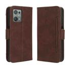 For Blackview Oscal C30 / C30 Pro Skin Feel Calf Texture Card Slots Leather Phone Case(Brown) - 2
