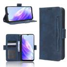 For Blackview A52 / A52 Pro Skin Feel Calf Texture Card Slots Leather Phone Case(Blue) - 1