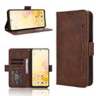 For Blackview Shark 8 / Oscal Tiger 12 Skin Feel Calf Texture Card Slots Leather Phone Case(Brown) - 1