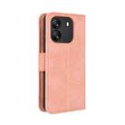 For Blackview Wave 6C Skin Feel Calf Texture Card Slots Leather Phone Case(Pink) - 3