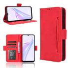 For Blackview Wave 6C Skin Feel Calf Texture Card Slots Leather Phone Case(Red) - 1