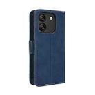 For Blackview Wave 6C Skin Feel Calf Texture Card Slots Leather Phone Case(Blue) - 3