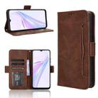 For Blackview Wave 6C Skin Feel Calf Texture Card Slots Leather Phone Case(Brown) - 1