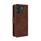 For Blackview Wave 6C Skin Feel Calf Texture Card Slots Leather Phone Case(Brown) - 3