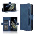 For Blackview Wave 8 / 8C / Oscal Flat 2 Skin Feel Calf Texture Card Slots Leather Phone Case(Blue) - 1