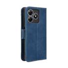 For Blackview Wave 8 / 8C / Oscal Flat 2 Skin Feel Calf Texture Card Slots Leather Phone Case(Blue) - 3