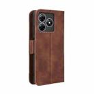 For Blackview Wave 8 / 8C / Oscal Flat 2 Skin Feel Calf Texture Card Slots Leather Phone Case(Brown) - 3