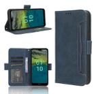 For Nokia C110 4G Skin Feel Calf Texture Card Slots Leather Phone Case(Blue) - 1
