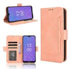 For Nokia C210 Skin Feel Calf Texture Card Slots Leather Phone Case(Pink) - 1