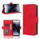 For Ulefone Note 16 Pro Skin Feel Calf Texture Card Slots Leather Phone Case(Red) - 1