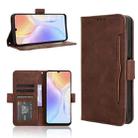 For Ulefone Note 20 Pro Skin Feel Calf Texture Card Slots Leather Phone Case(Brown) - 1