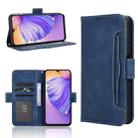 For Ulefone Note 21 Skin Feel Calf Texture Card Slots Leather Phone Case(Blue) - 1