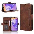 For Ulefone Note 21 Skin Feel Calf Texture Card Slots Leather Phone Case(Brown) - 1