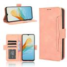 For ZTE Axon 40 Lite Skin Feel Calf Texture Card Slots Leather Phone Case(Pink) - 1