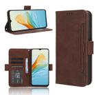 For ZTE Axon 40 Lite Skin Feel Calf Texture Card Slots Leather Phone Case(Brown) - 1