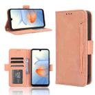 For ZTE Blade L220 Skin Feel Calf Texture Card Slots Leather Phone Case(Pink) - 1