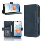 For ZTE Blade L220 Skin Feel Calf Texture Card Slots Leather Phone Case(Blue) - 1