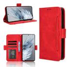 For ZTE nubia Z50S Pro Skin Feel Calf Texture Card Slots Leather Phone Case(Red) - 1