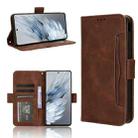 For ZTE nubia Z50S Pro Skin Feel Calf Texture Card Slots Leather Phone Case(Brown) - 1