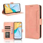 For ZTE Blade V50 Vita 4G Skin Feel Calf Texture Card Slots Leather Phone Case(Pink) - 1