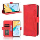 For ZTE Blade V50 Vita 4G Skin Feel Calf Texture Card Slots Leather Phone Case(Red) - 1