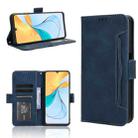 For ZTE Blade V50 Vita 4G Skin Feel Calf Texture Card Slots Leather Phone Case(Blue) - 1