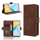 For ZTE Blade V50 Vita 4G Skin Feel Calf Texture Card Slots Leather Phone Case(Brown) - 1